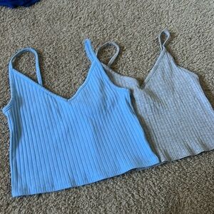 ribbed tank tops, 2 pack